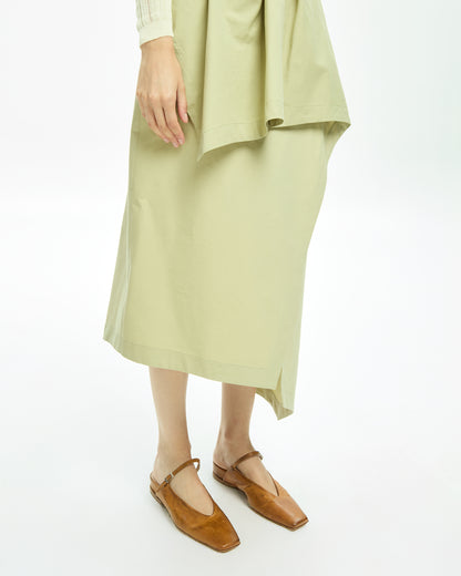 _MALLONI Gonna midi VERDE