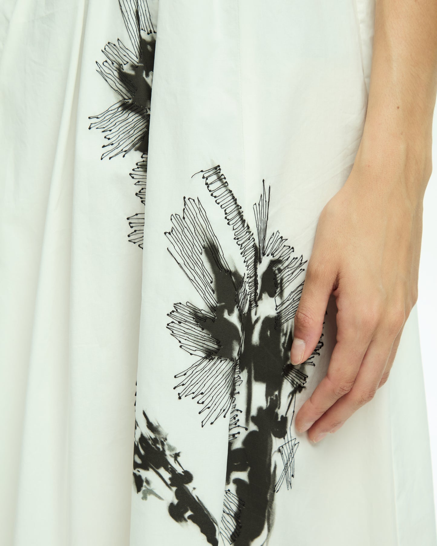 _MALLONI Gonna fluida con stampa grafica MULTICOLOR