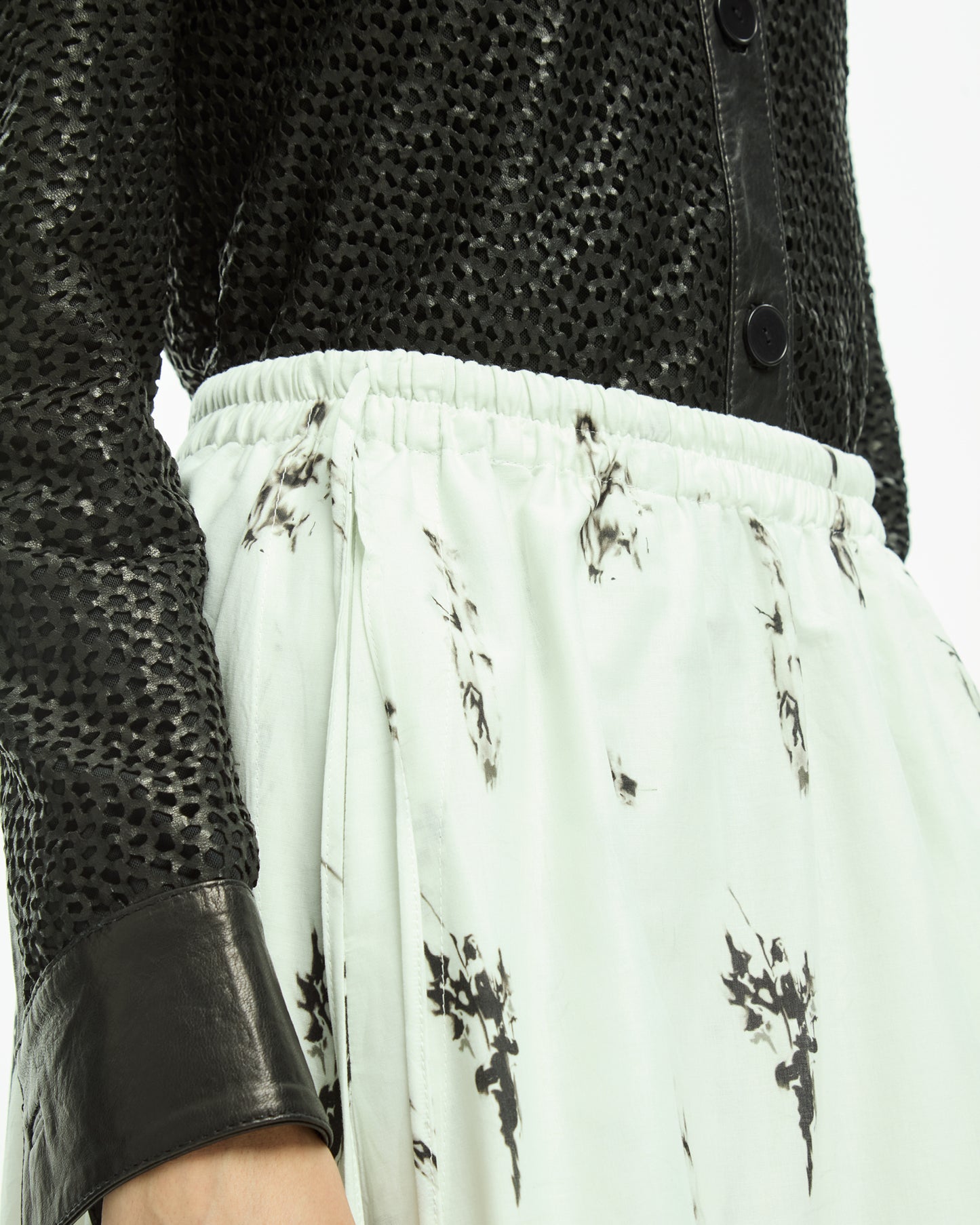 _MALLONI Gonna fluida con stampa grafica MULTICOLOR