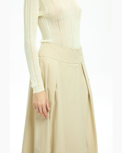 _MALLONI Gonna midi BEIGE