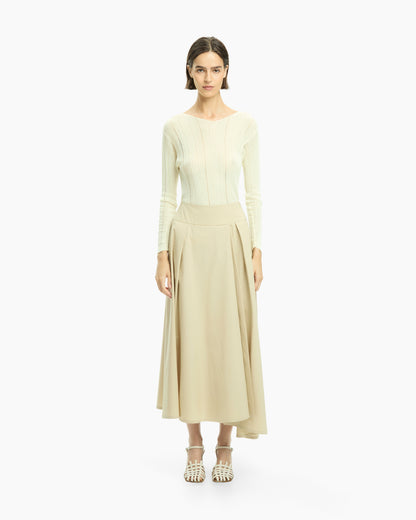 _MALLONI Gonna midi BEIGE