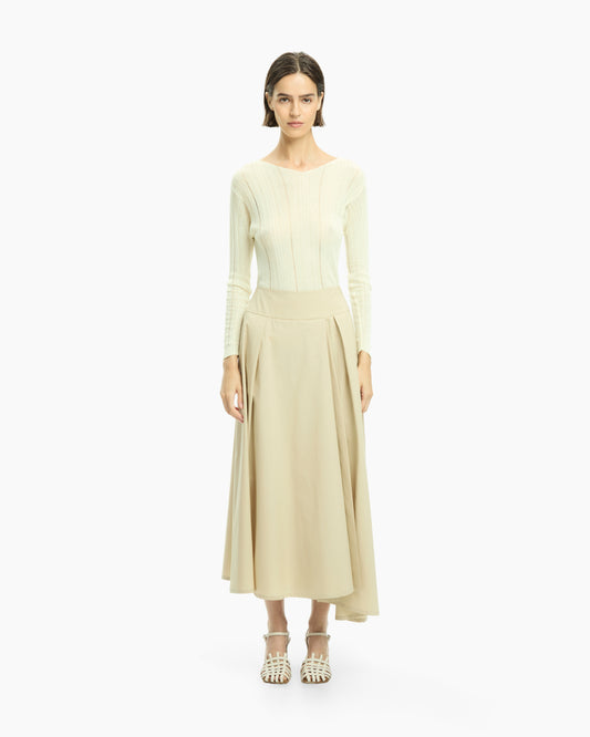 _MALLONI Gonna midi BEIGE
