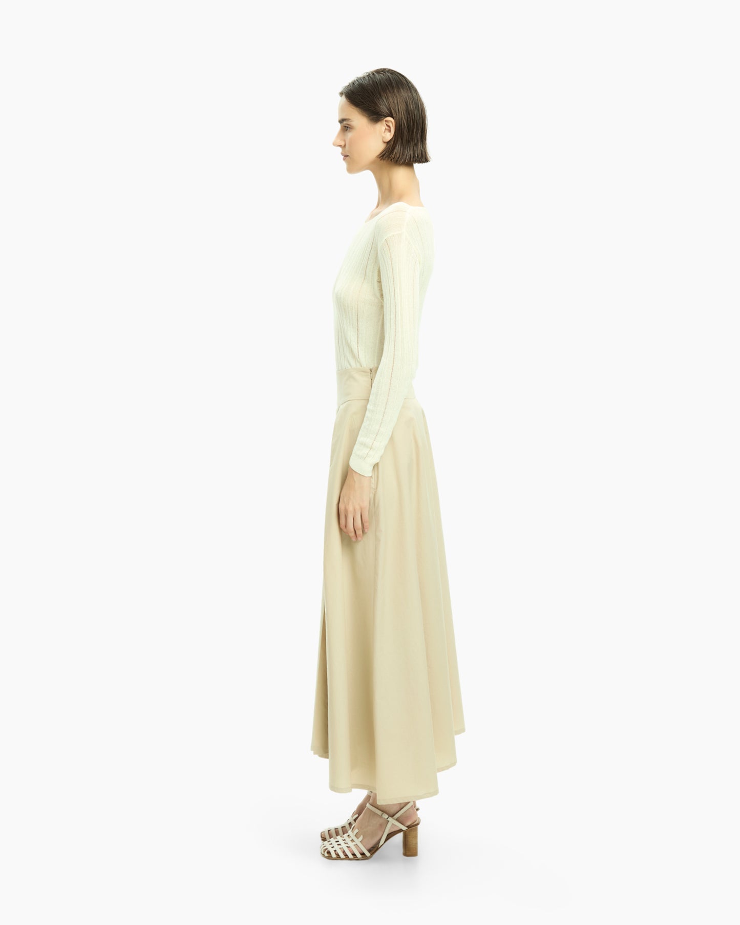 _MALLONI Gonna midi BEIGE