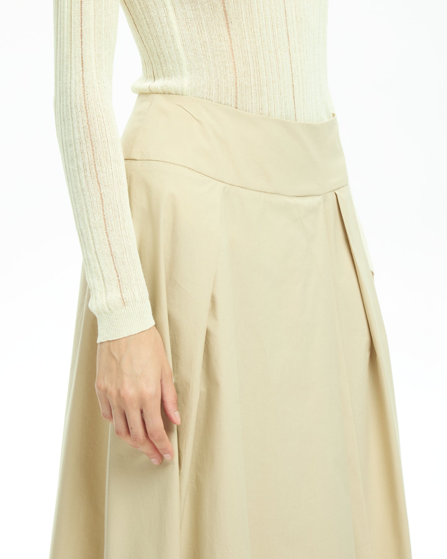 _MALLONI Gonna midi BEIGE