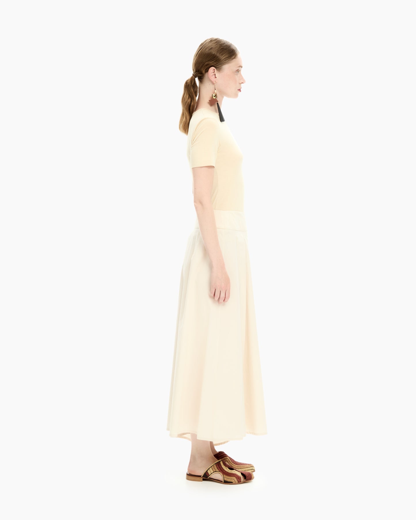 _MALLONI Gonna midi BEIGE