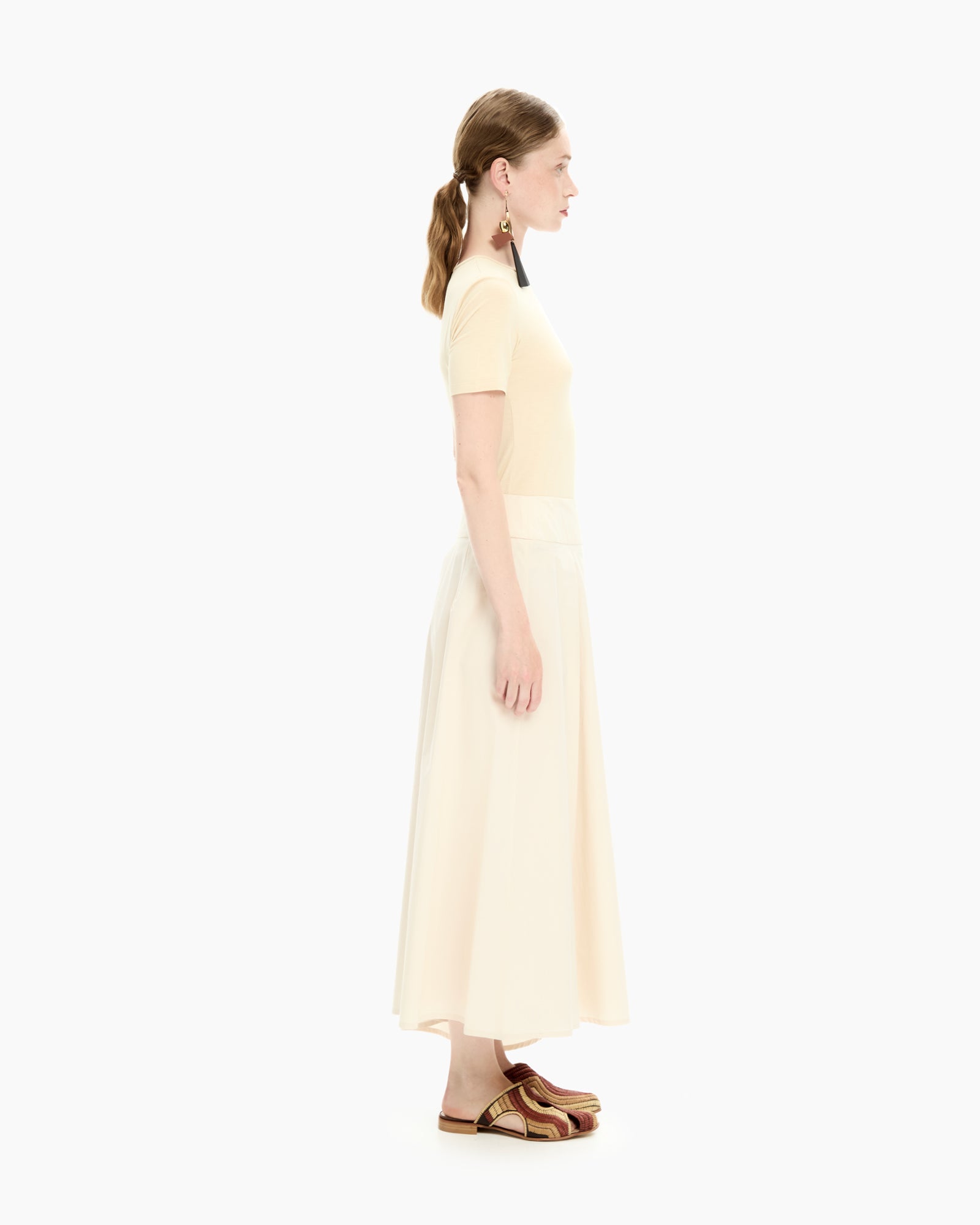 _MALLONI Gonna midi BEIGE