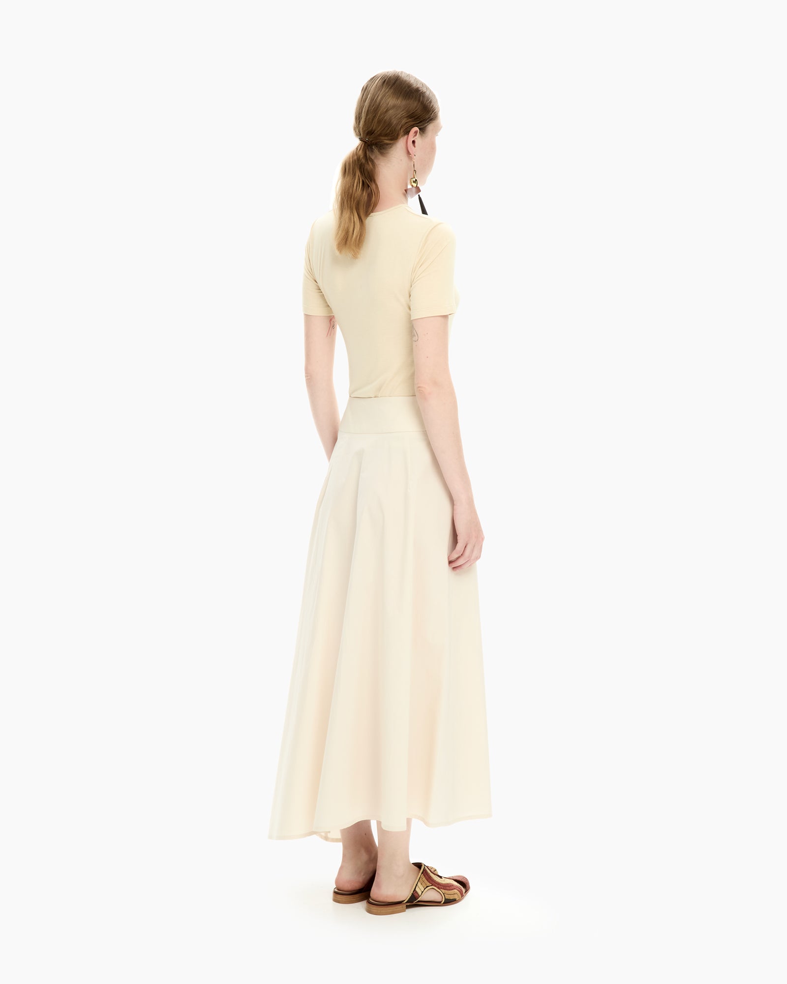 _MALLONI Gonna midi BEIGE