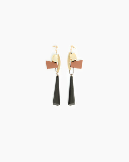 _MALLONI Orecchini MARRONE