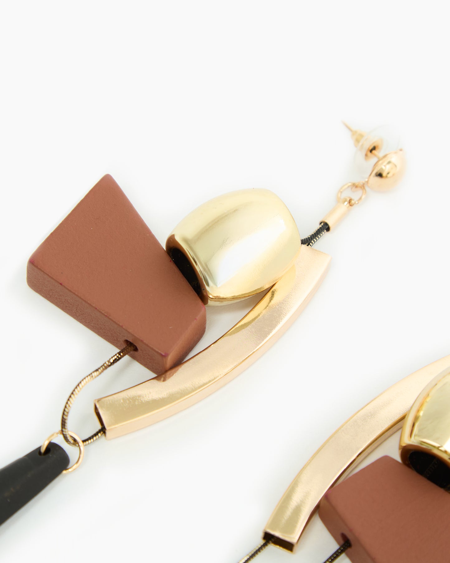 _MALLONI Orecchini MARRONE