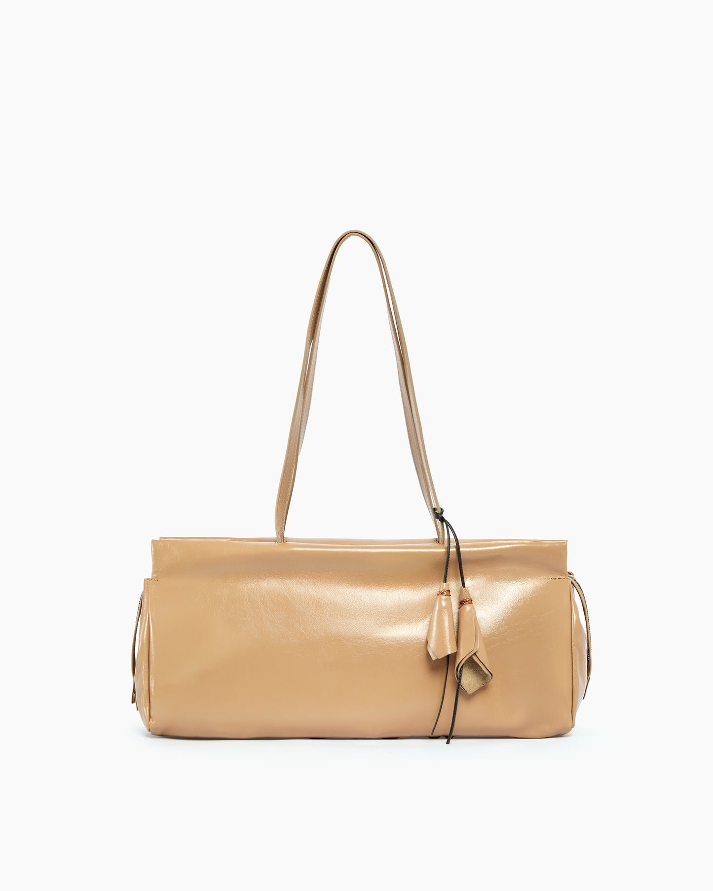 _MALLONI Borsa a spalla con pelle lucida CIPRIA