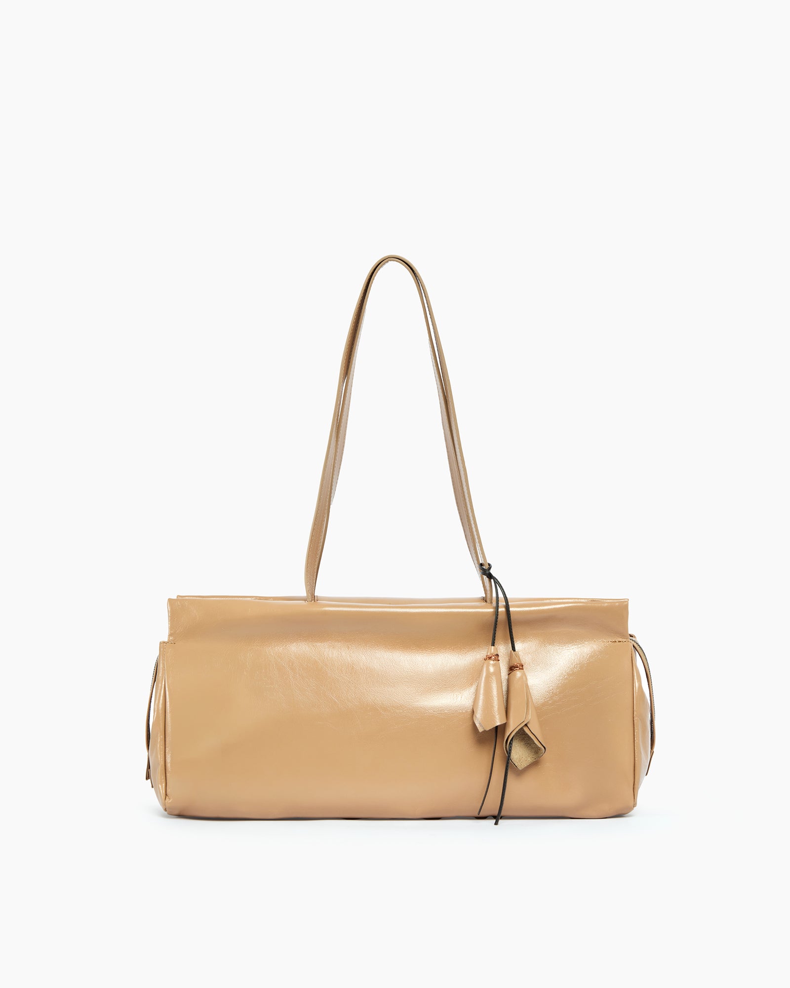 _MALLONI Borsa a spalla con pelle lucida CIPRIA