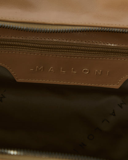 _MALLONI Borsa a spalla con pelle lucida CIPRIA