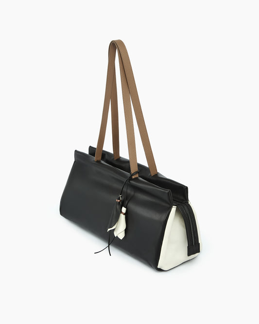 _MALLONI Borsa a spalla NERO