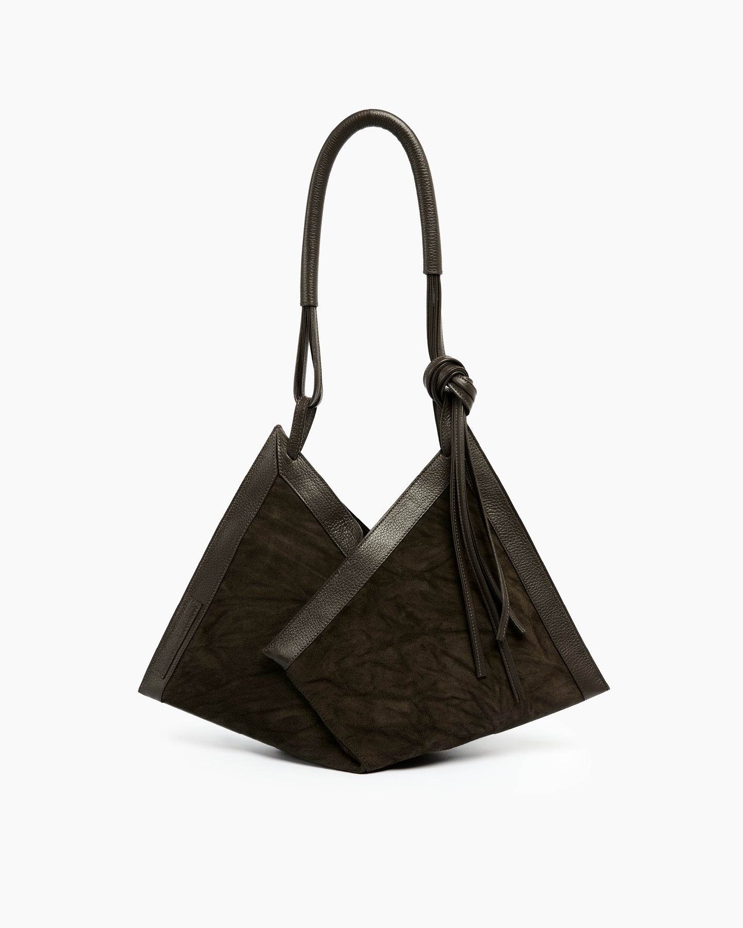 _MALLONI Borsa hobo MARRONE