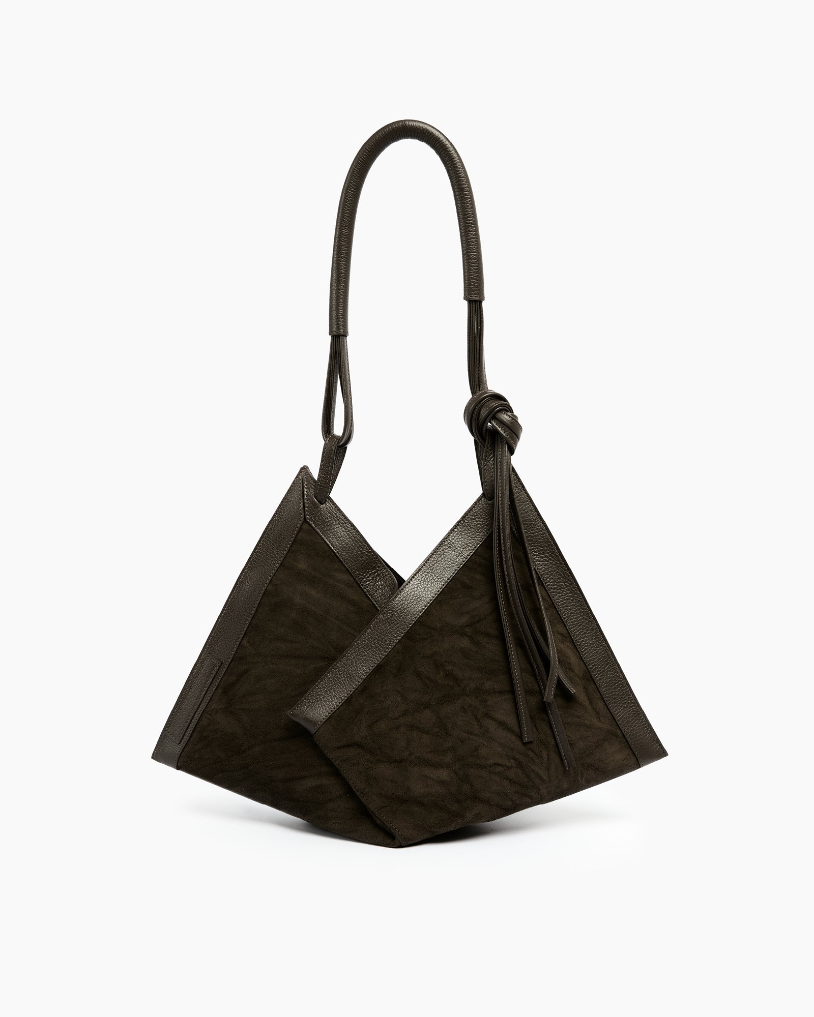 _MALLONI Borsa hobo MARRONE