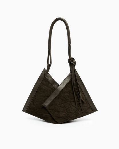 _MALLONI Borsa hobo MARRONE