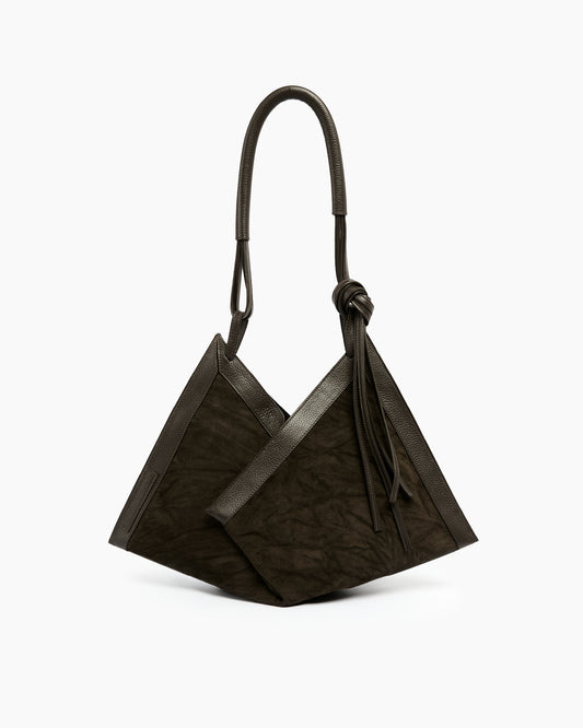 _MALLONI Borsa hobo MARRONE