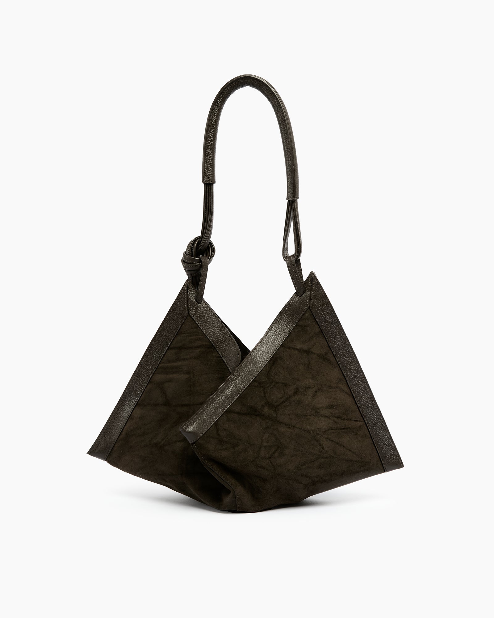 _MALLONI Borsa hobo MARRONE