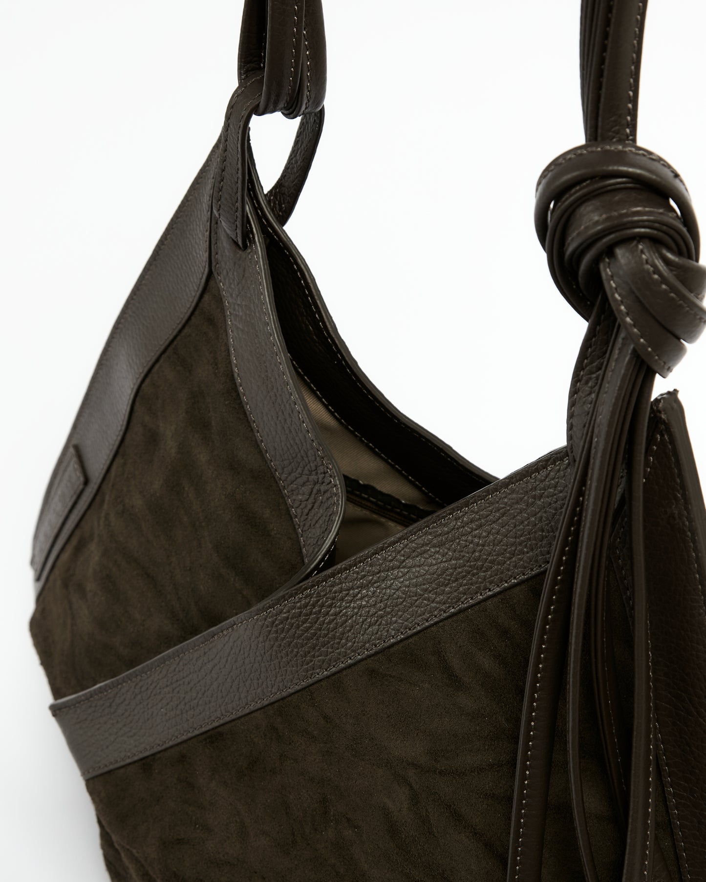 _MALLONI Borsa hobo MARRONE