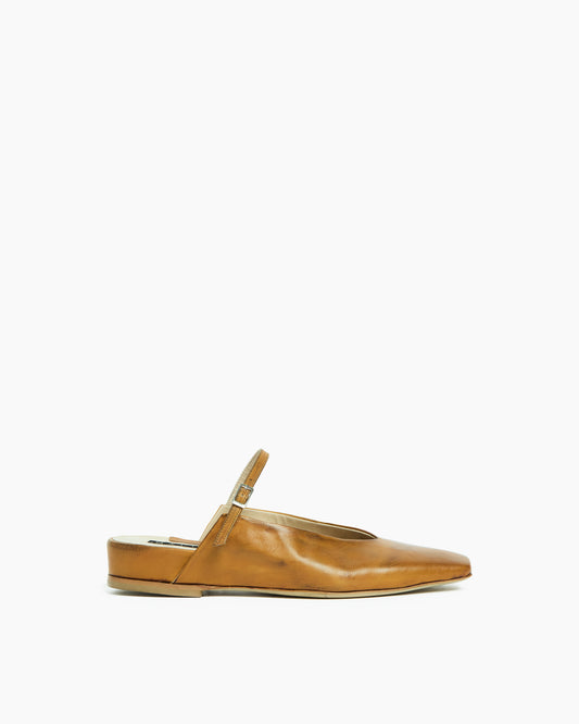 _MALLONI Sabot in pelle ARANCIONE