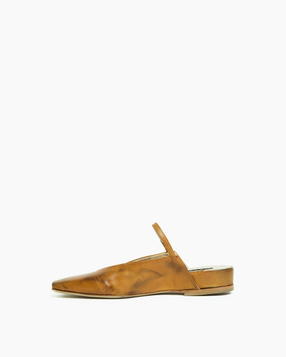 _MALLONI Sabot in pelle ARANCIONE