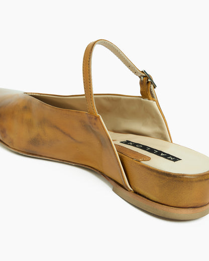 _MALLONI Sabot in pelle ARANCIONE