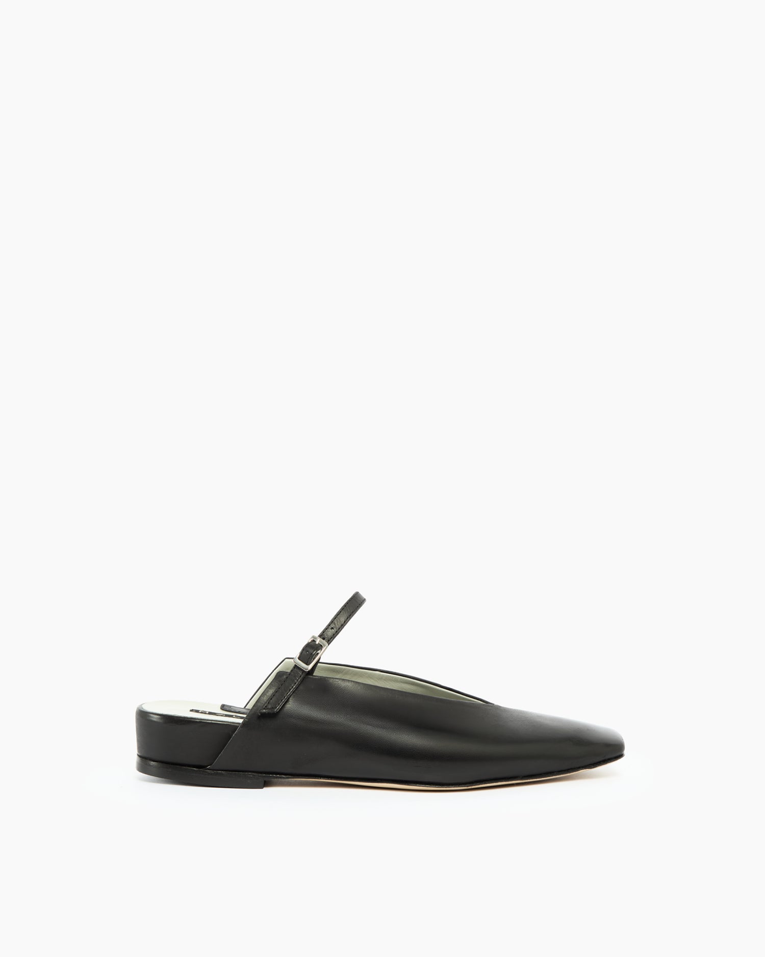 _MALLONI Sabot in pelle NERO