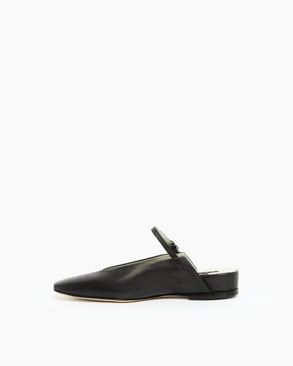 _MALLONI Sabot in pelle NERO