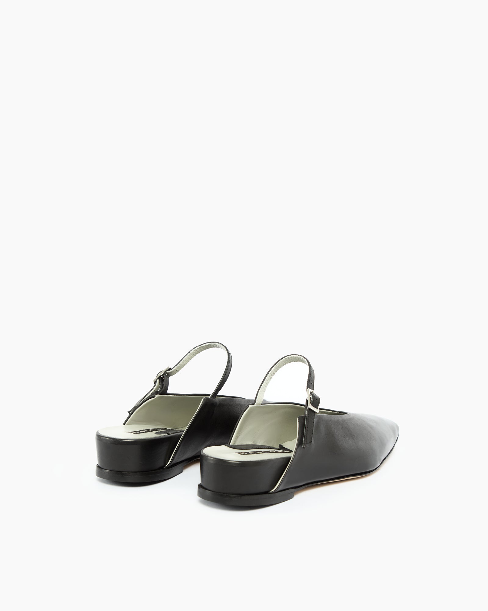 _MALLONI Sabot in pelle NERO