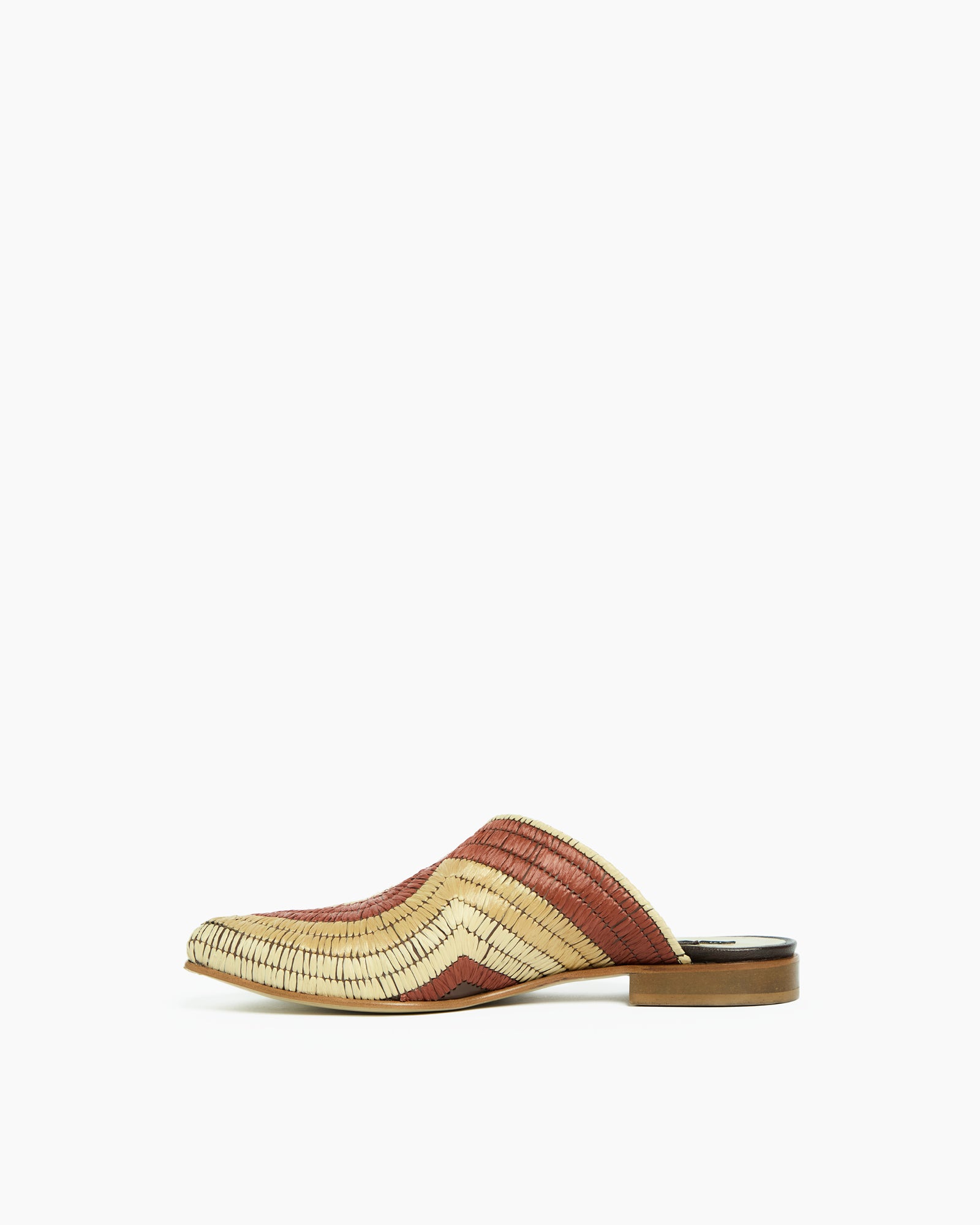 _MALLONI Mules intrecciate con design traforato ARANCIONE