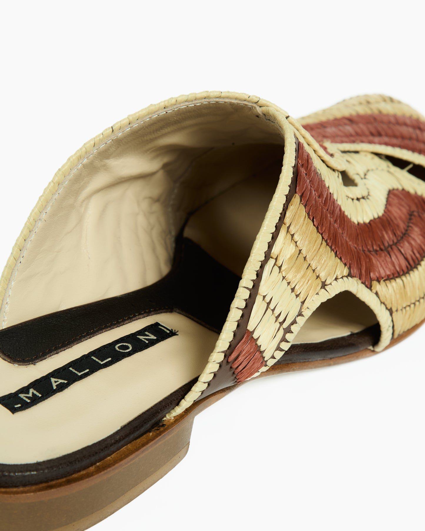 _MALLONI Mules intrecciate con design traforato ARANCIONE