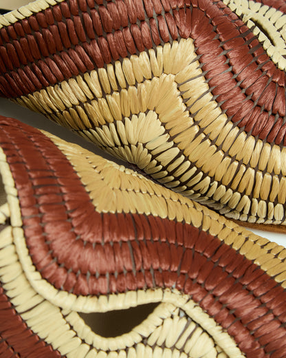 _MALLONI Mules intrecciate con design traforato ARANCIONE