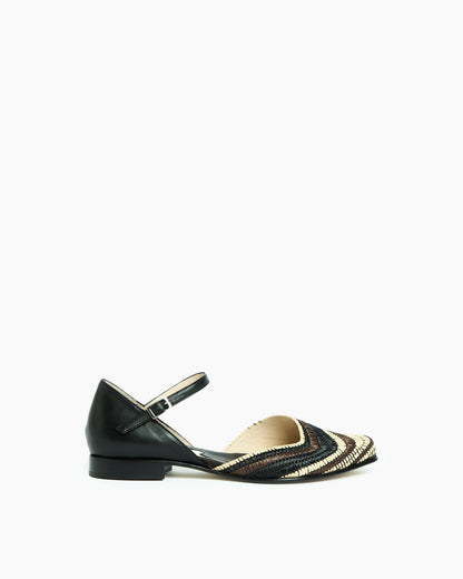 _MALLONI Scarpa con tomaia intrecciata NERO