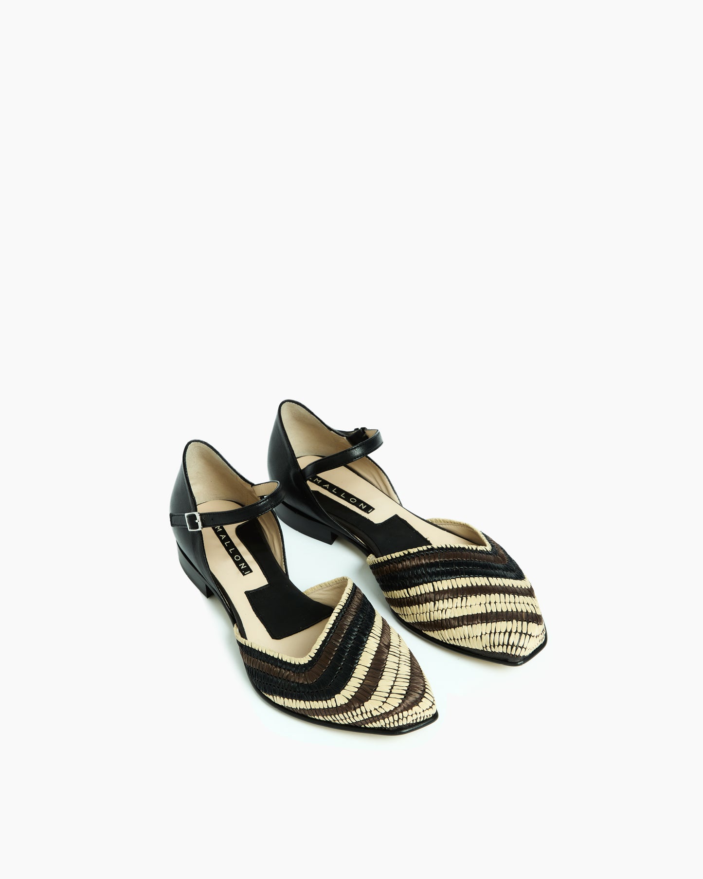 _MALLONI Scarpa con tomaia intrecciata NERO