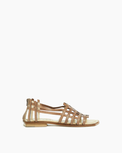 _MALLONI Sandalo flat MARRONE