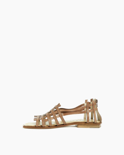 _MALLONI Sandalo flat MARRONE