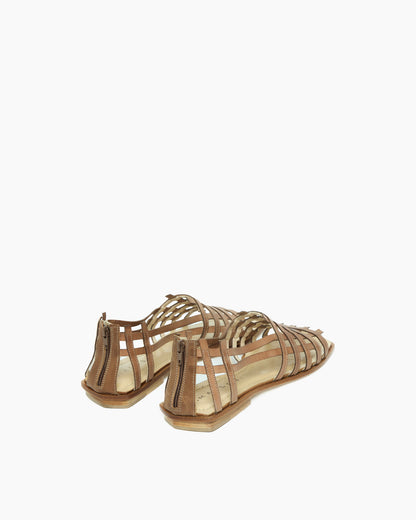 _MALLONI Sandalo flat MARRONE
