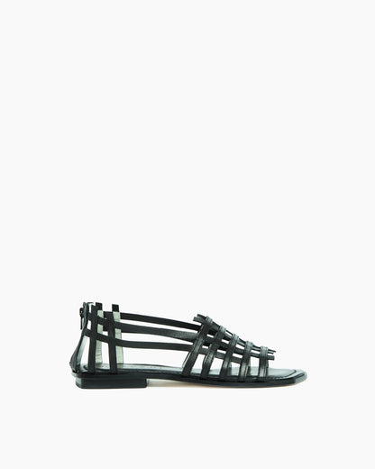_MALLONI Sandalo flat NERO