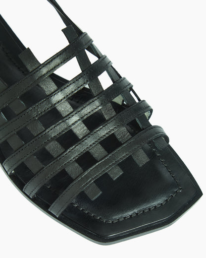 _MALLONI Sandalo flat NERO