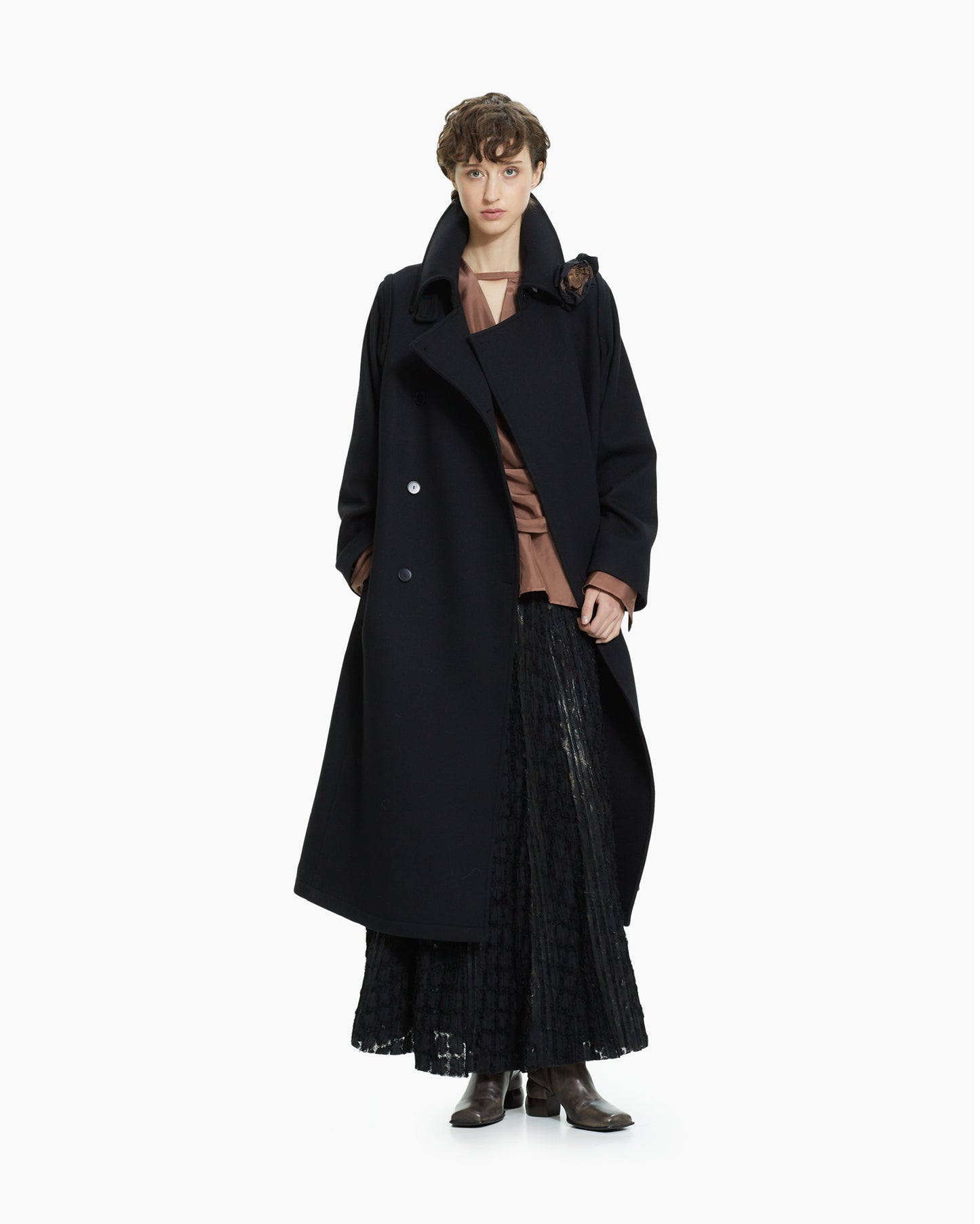 _MALLONI Cappotto strutturato  NERO