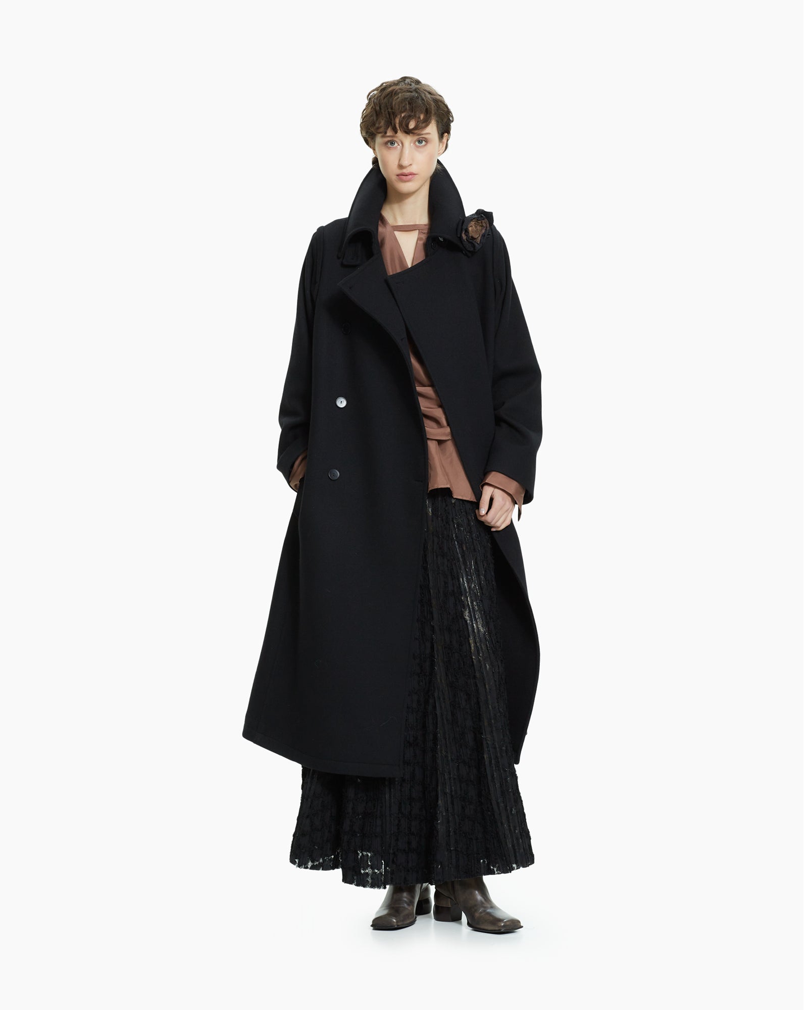 _MALLONI Cappotto strutturato  NERO