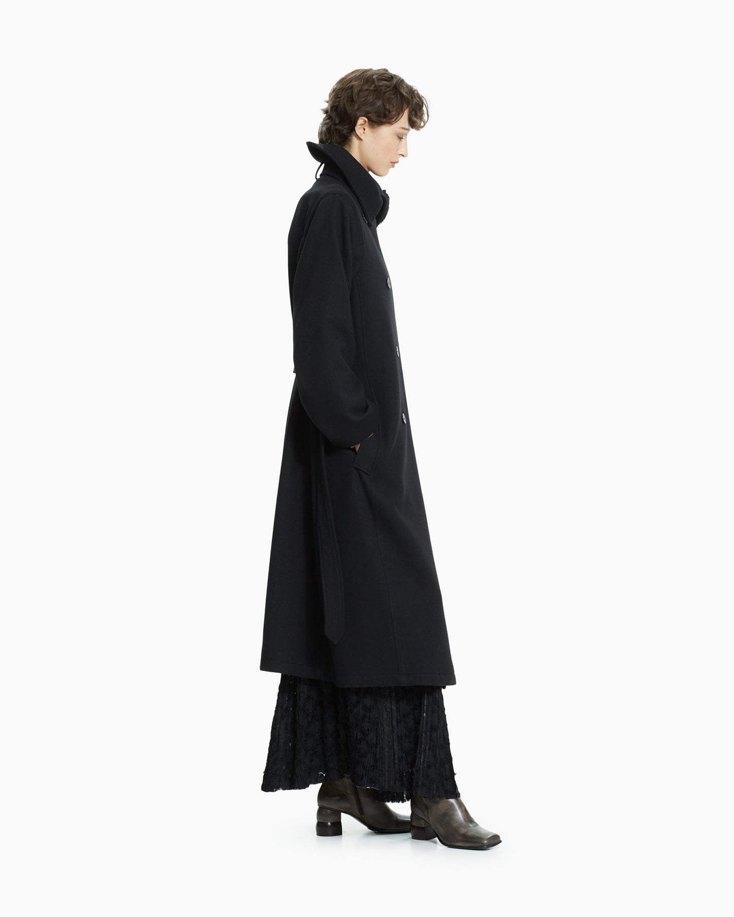 _MALLONI Cappotto strutturato  NERO