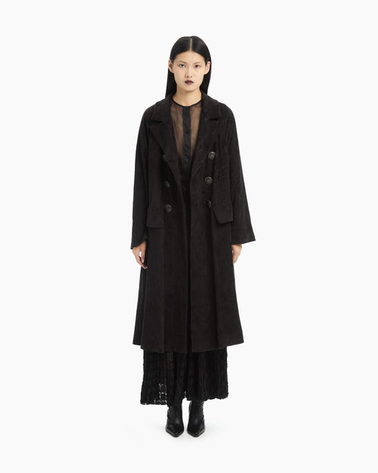 _MALLONI Cappotto jacquard NERO