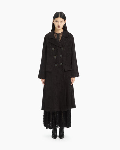 _MALLONI Cappotto jacquard NERO