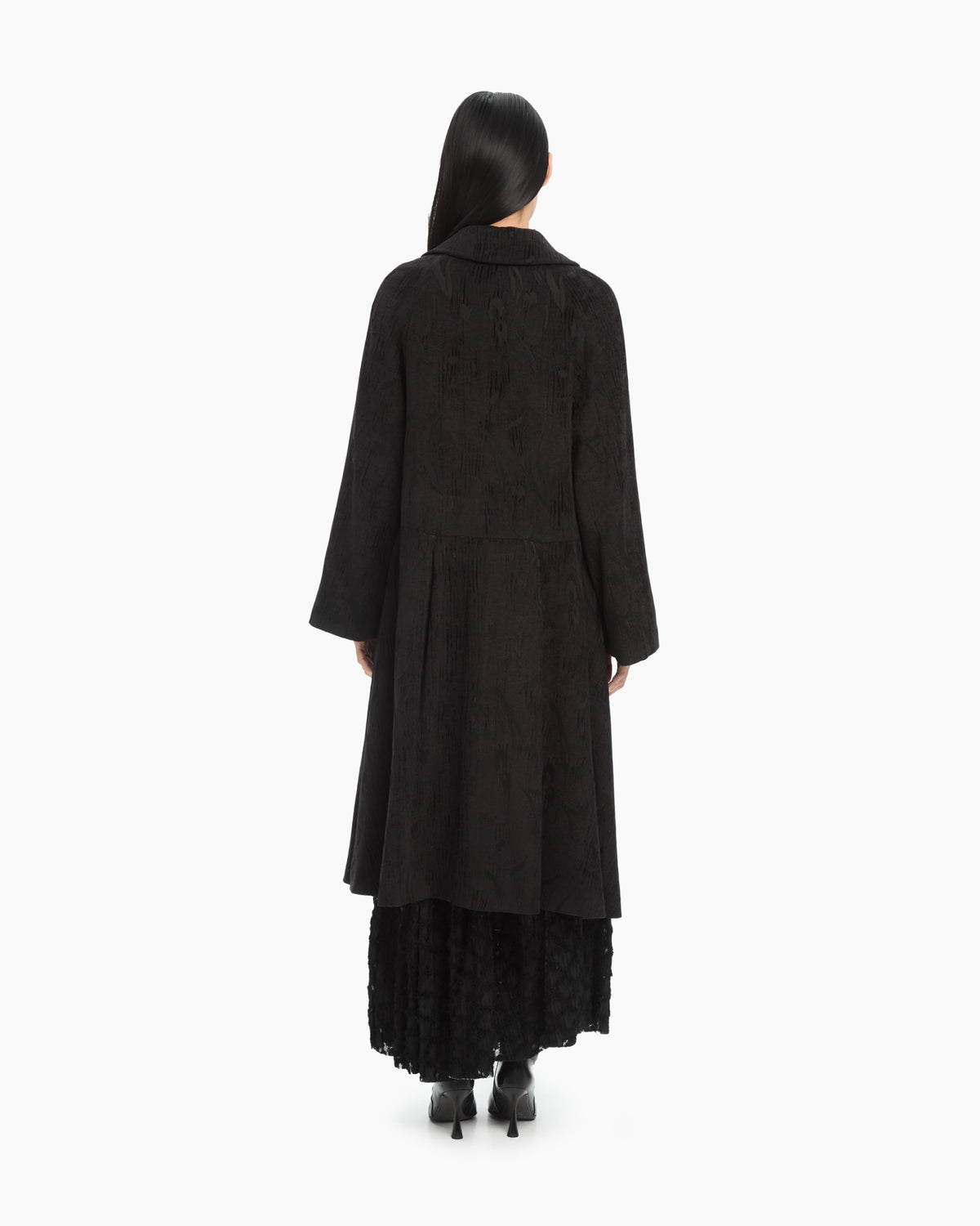 _MALLONI Cappotto jacquard NERO