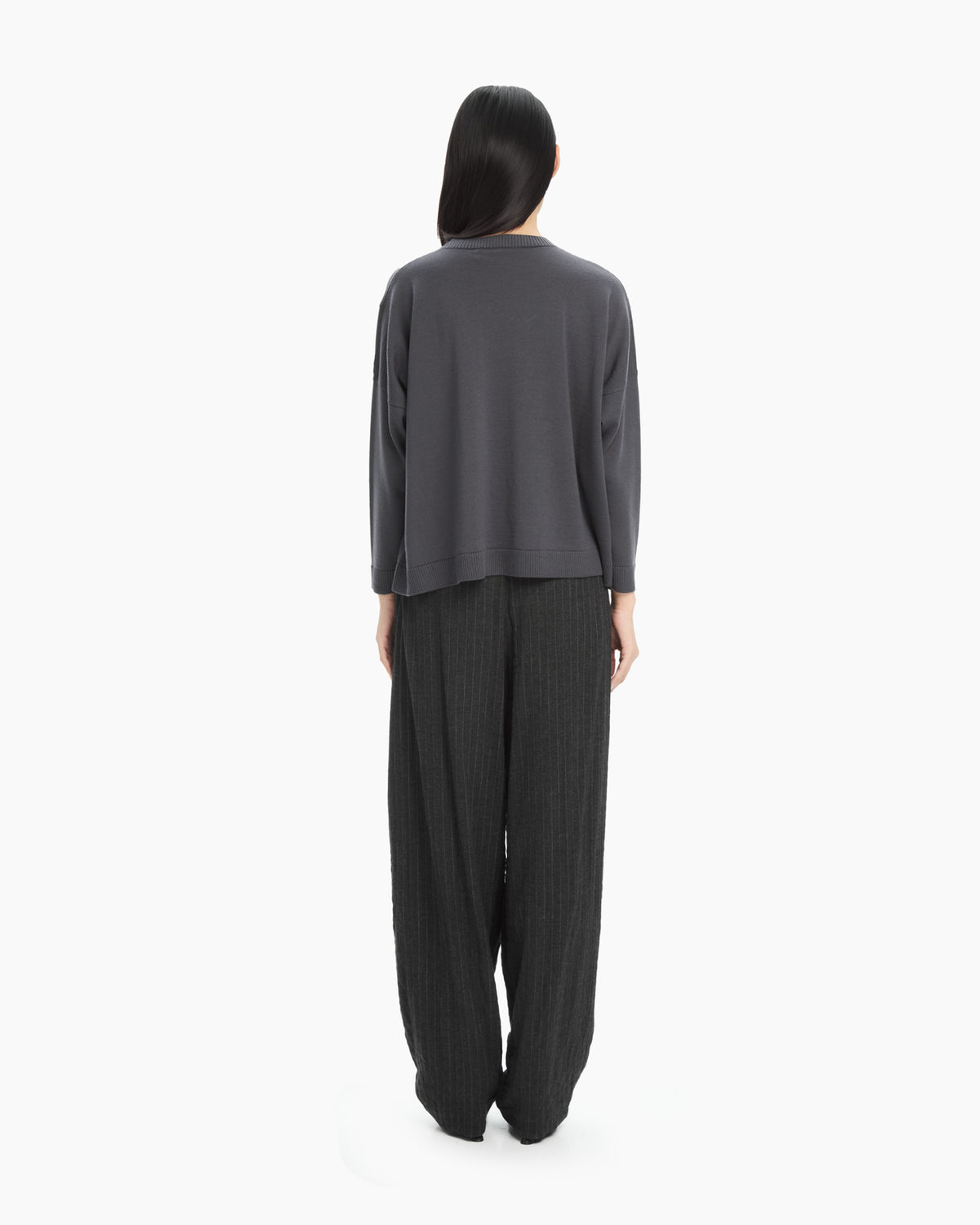 _MALLONI Maglia asimmetrica  GRIGIO