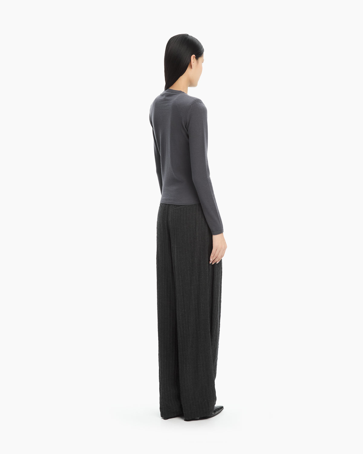 _MALLONI Maglia slim in filato  GRIGIO