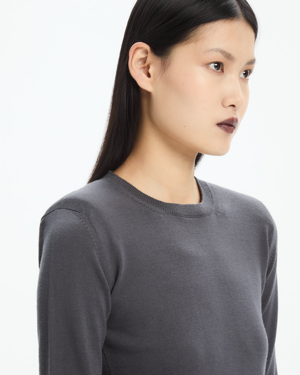 _MALLONI Maglia slim in filato  GRIGIO
