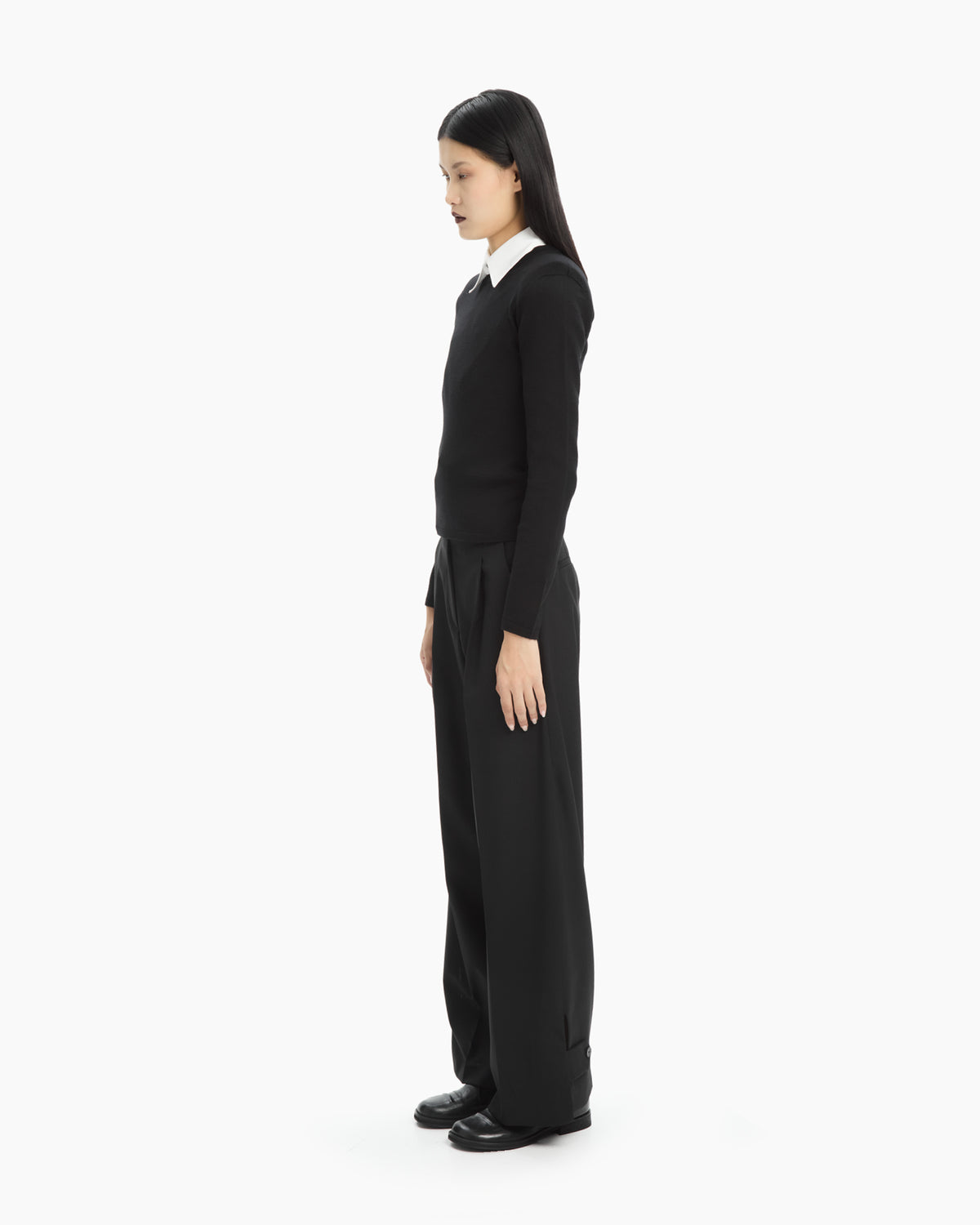 _MALLONI Maglia slim in filato  NERO
