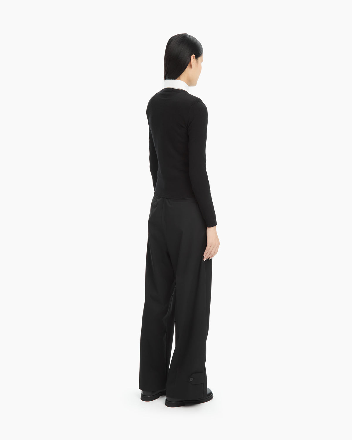 _MALLONI Maglia slim in filato  NERO